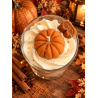 bougie chantilly artisanale pumpkin spice latte vue de dessus