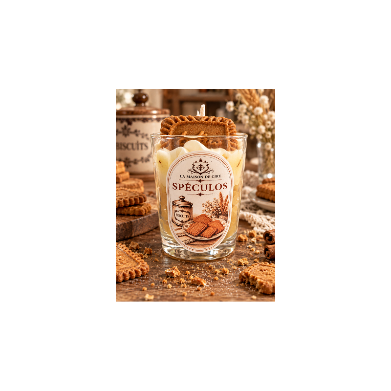 bougie chantilly artisanale spéculos