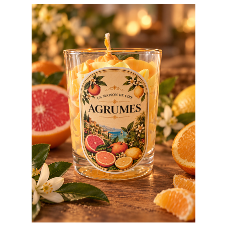 bougie chantilly artisanale agrumes