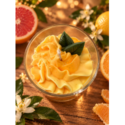 bougie chantilly artisanale agrumes vue du dessus