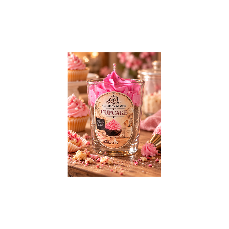 bougie chantilly artisanale cupcake