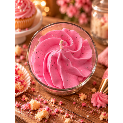 bougie chantilly artisanale cupcake vue du dessus