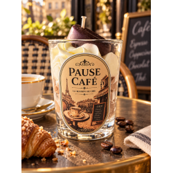 bougie chantilly artisanale pause café