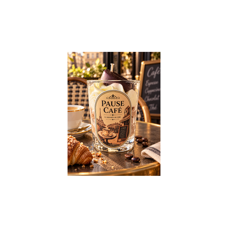 bougie chantilly artisanale pause café