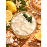 bougie chantilly artisanale citron meringué vue du dessus