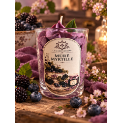 bougie chantilly artisanale mûre myrtille