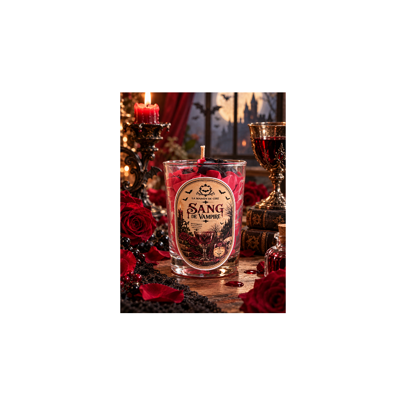 bougie chantilly artisanale sang de vampire