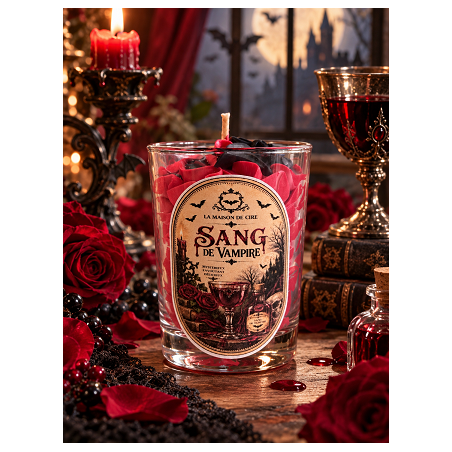 bougie chantilly artisanale sang de vampire