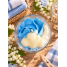 bougie chantilly artisanale linge frais vue du dessus