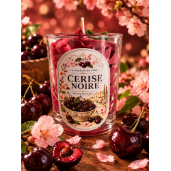 Bougie Chantilly Cerise Noire