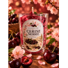 bougie chantilly artisanale cerise noire