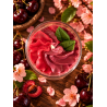 bougie chantilly artisanale cerise noire vue du dessus